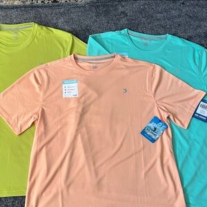 Reel Legends Men's Short Sleeve Tees - Peach, Aqua, Lime